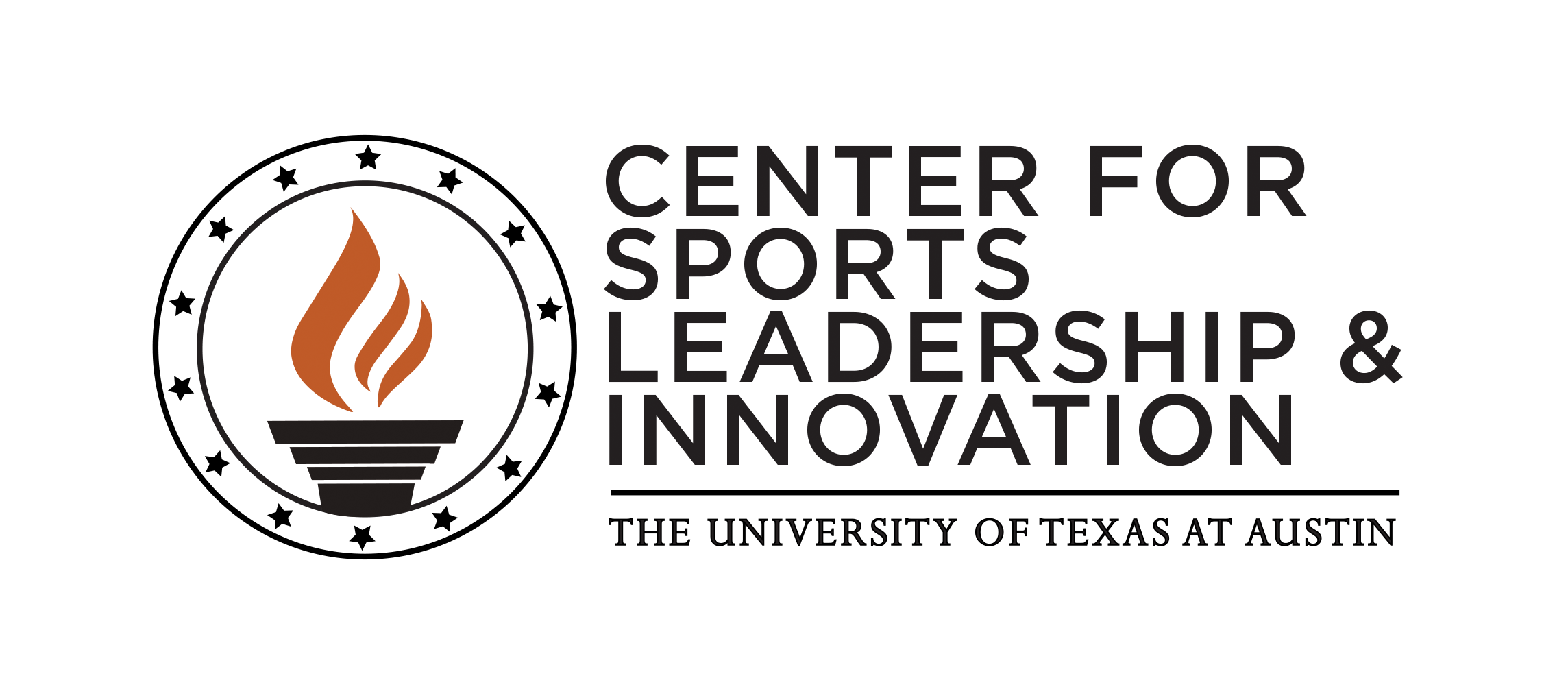 Torch logo for the Center for Sports Leadership & Innovation